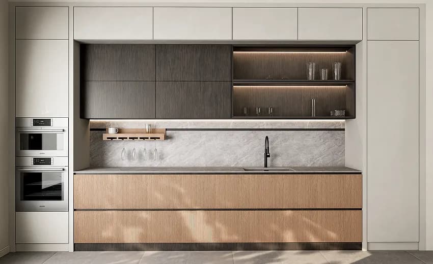 Modern cabinetry style detail
