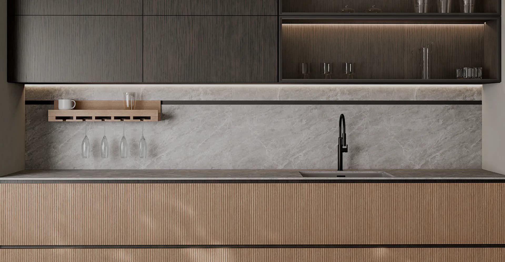LINEA ITALY FRAMELESS cabinetry collection