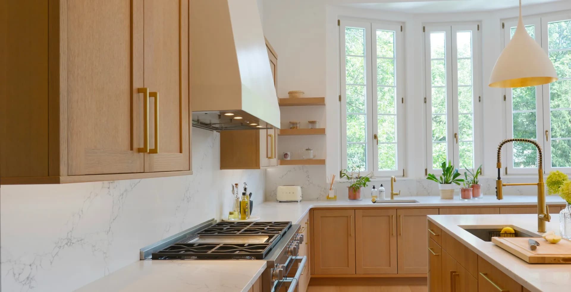 Contemporary cabinetry style detail