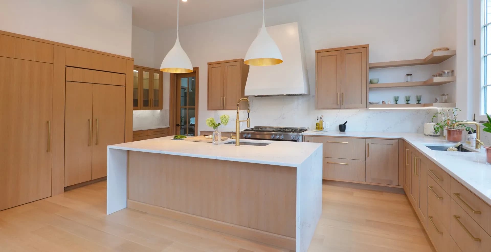 Contemporary cabinetry style detail