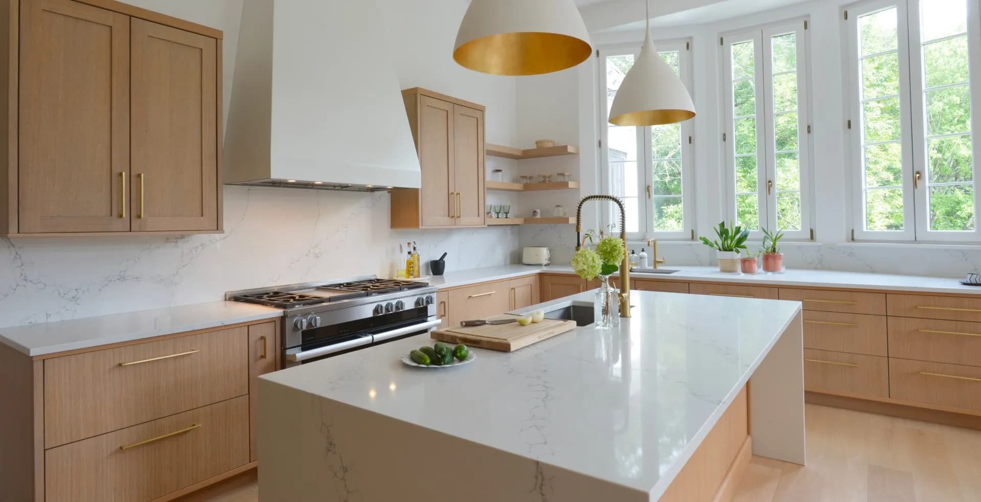 Contemporary cabinetry style detail