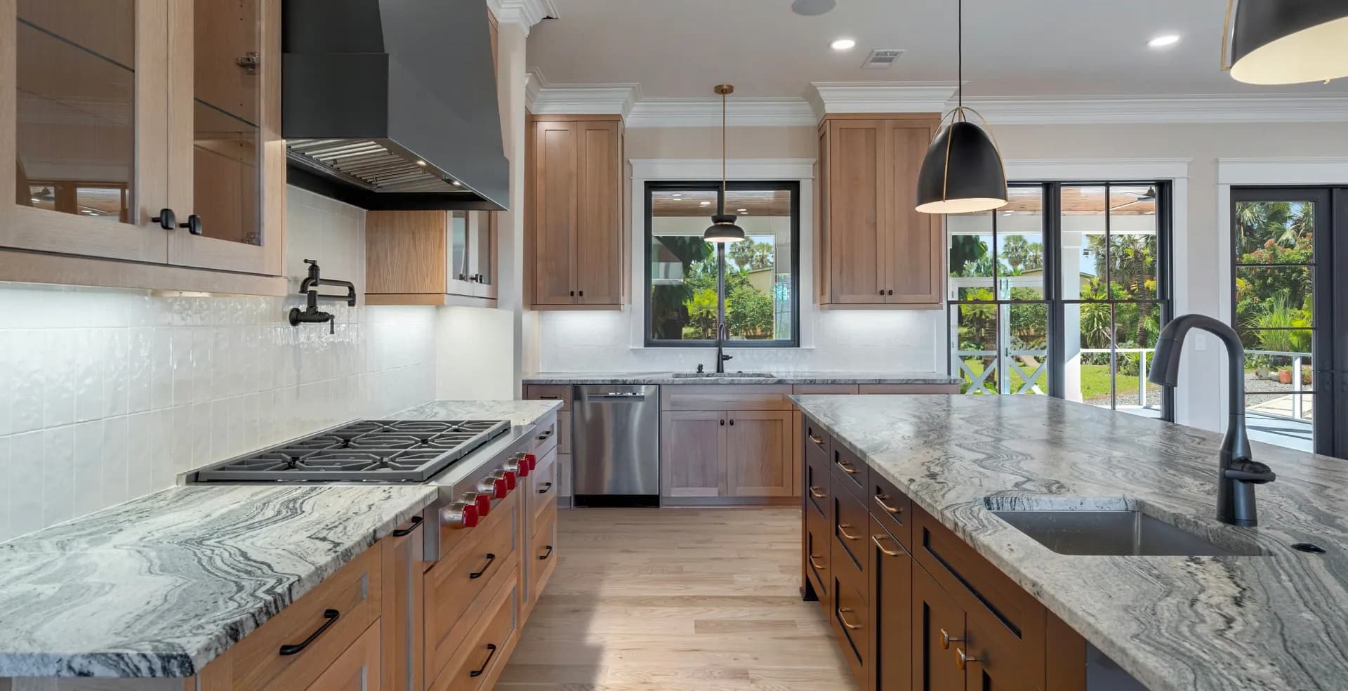 Farmhouse cabinetry style detail
