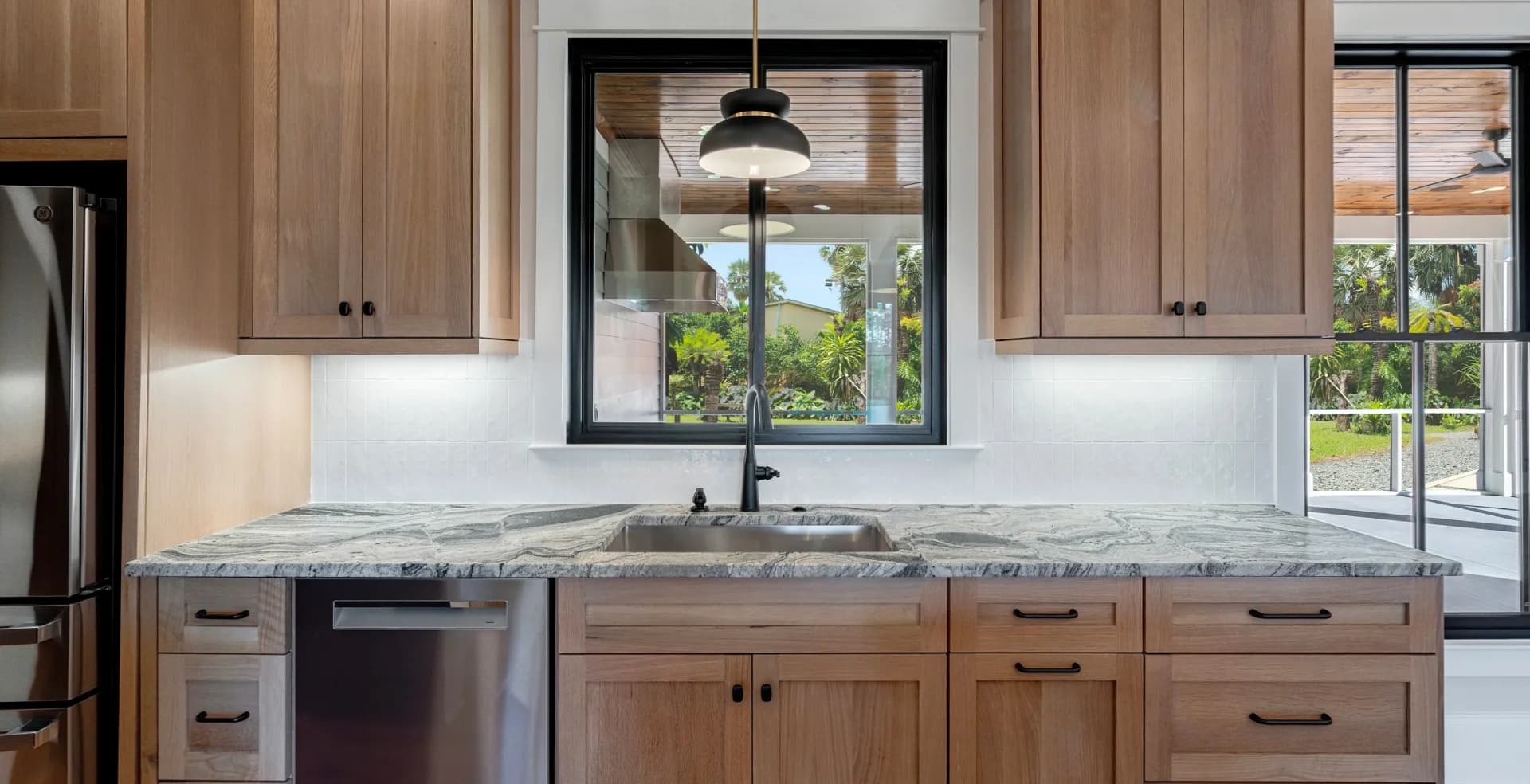 Farmhouse cabinetry style detail
