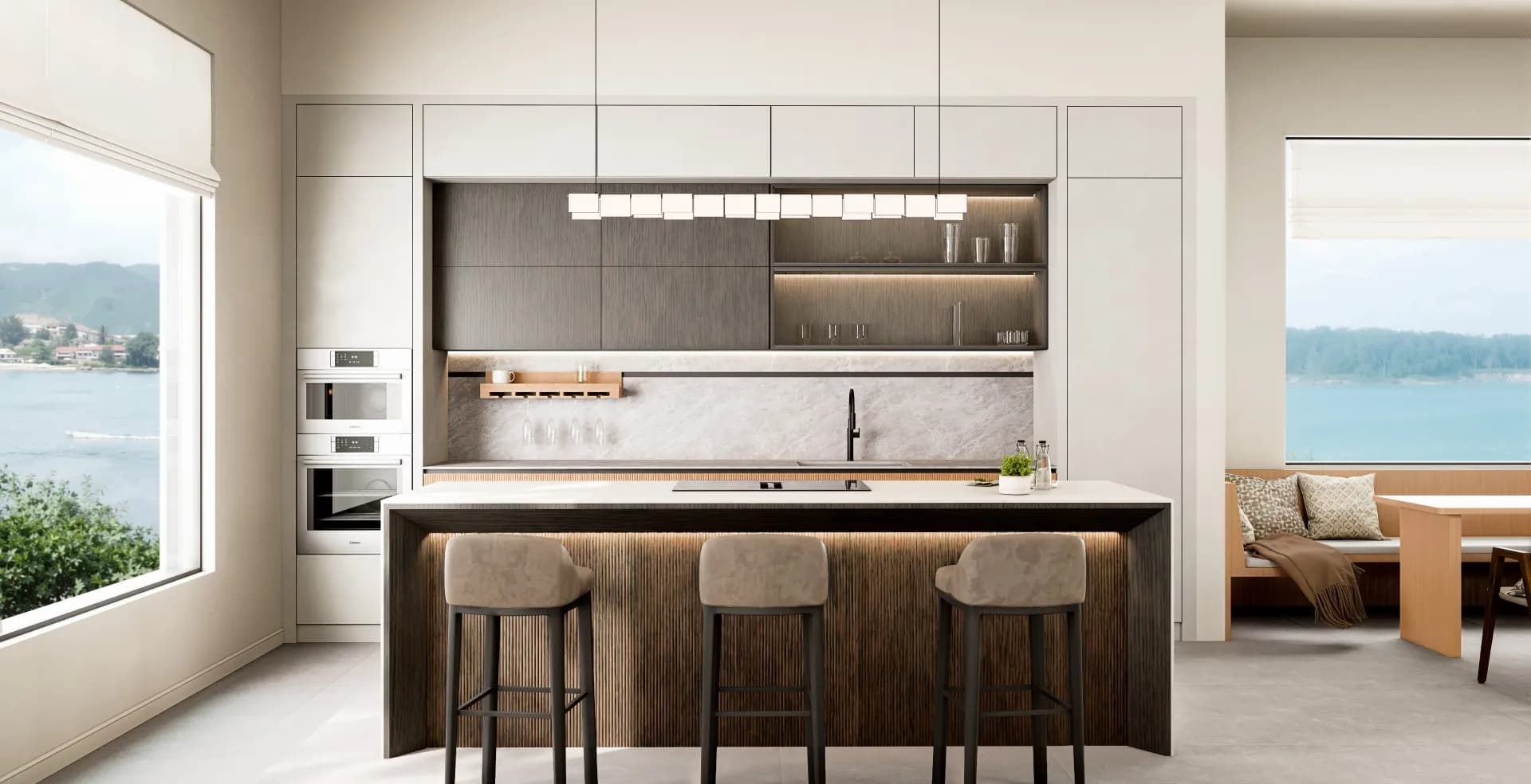 Modern cabinetry style detail
