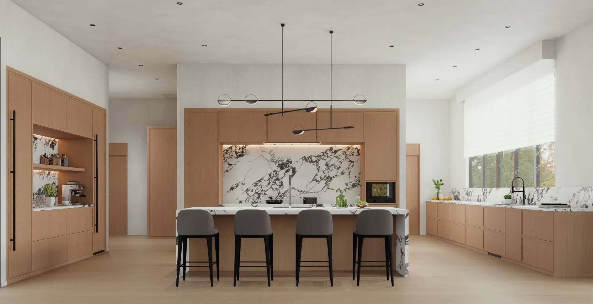 Modern cabinetry style detail
