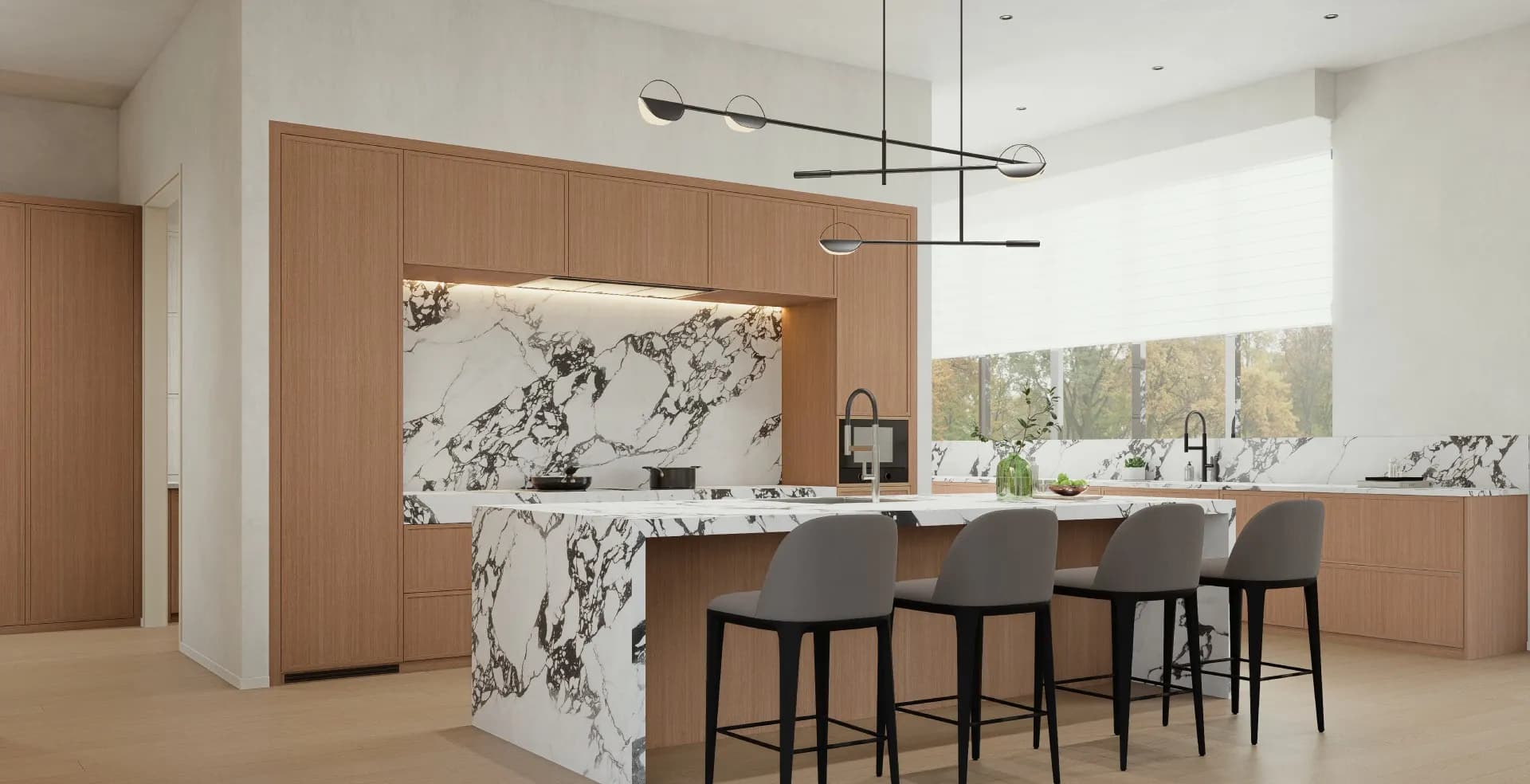 Modern cabinetry style detail