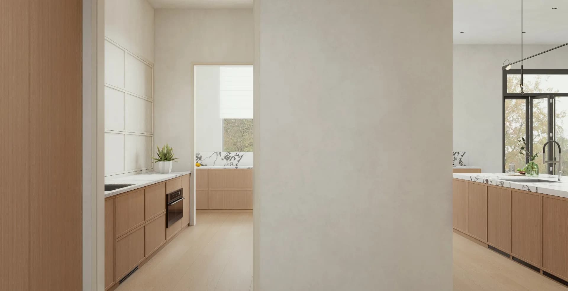 Modern cabinetry style detail