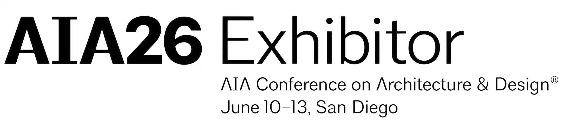 AIA26 Exhibitor, AIA Conference on Architecture and Design, June 10-13, San Diego